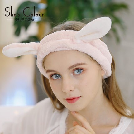 Tik Tok Rabbit Cute Hair Band Face Wash Cleansing Headband | Shopee  Singapore