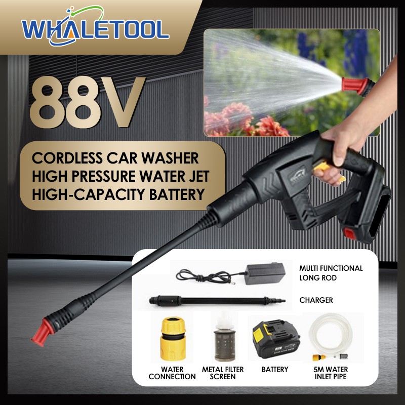 88v High Cordless Pressure Car Washer Machine Gun Handheld Auto Spray ...