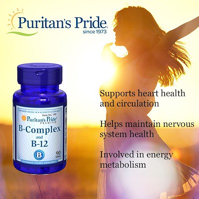 Puritans Pride Vitamin B Complex B12 Heart Health ...