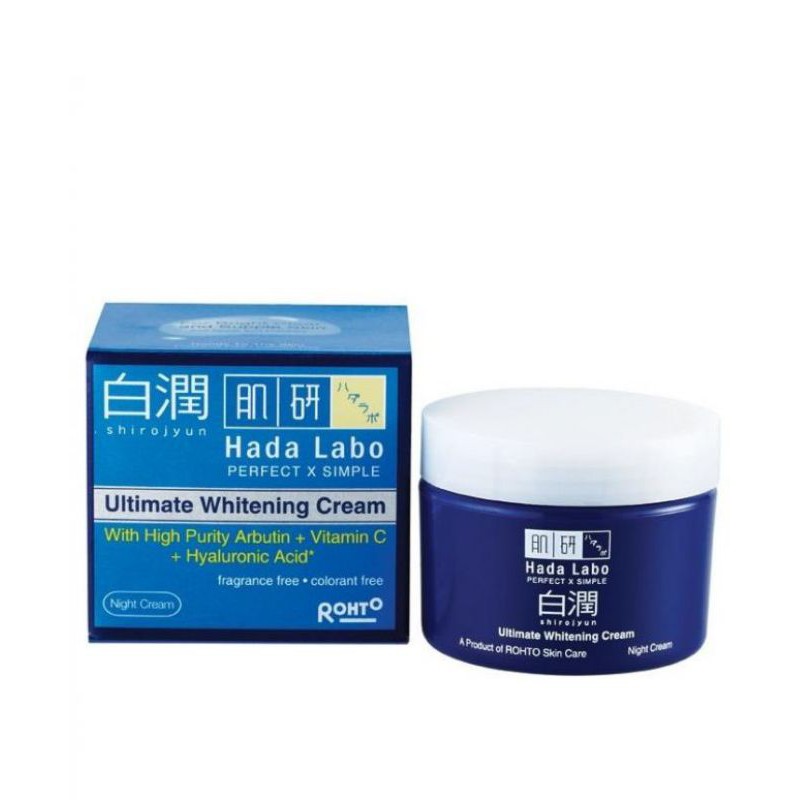 hada labo whitening night cream