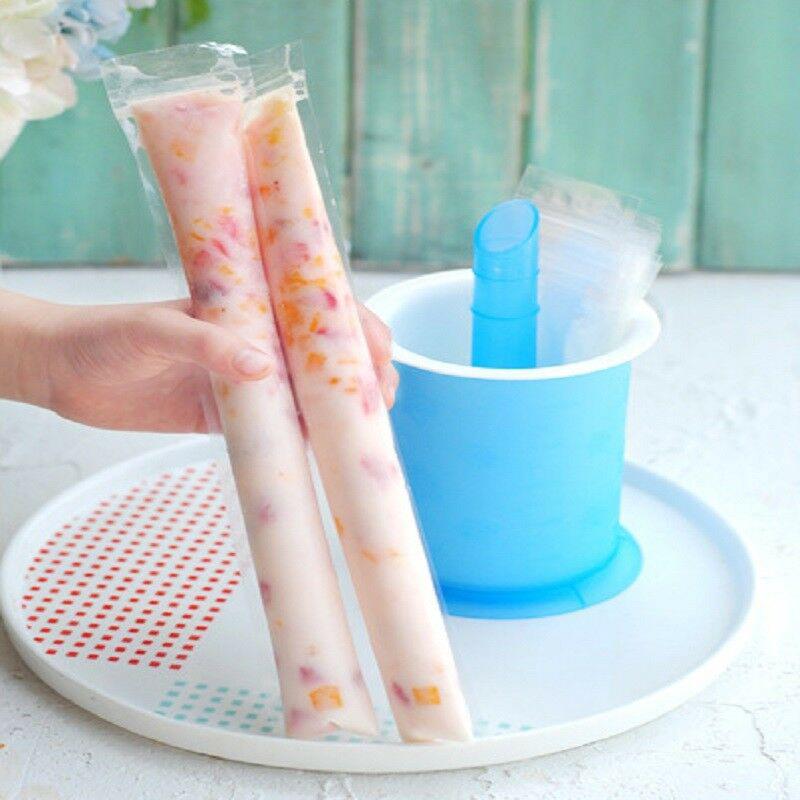 20pcs DIY Ice Cream Popsicle Disposable Plastic Bag Ice Pop Molds Bags Ice Candy Bag