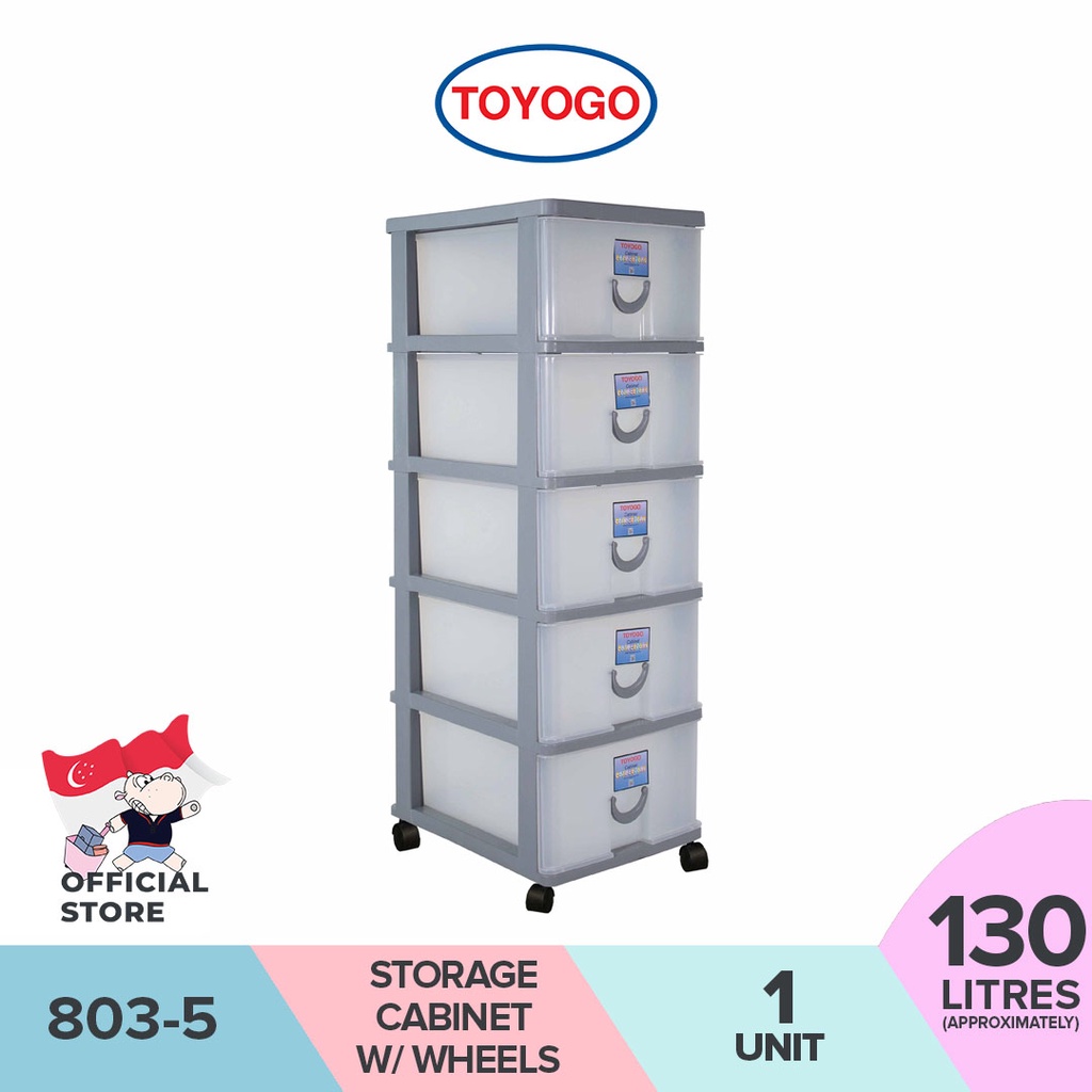 Toyogo 8034 8035 Plastic Storage / Drawer With Wheels