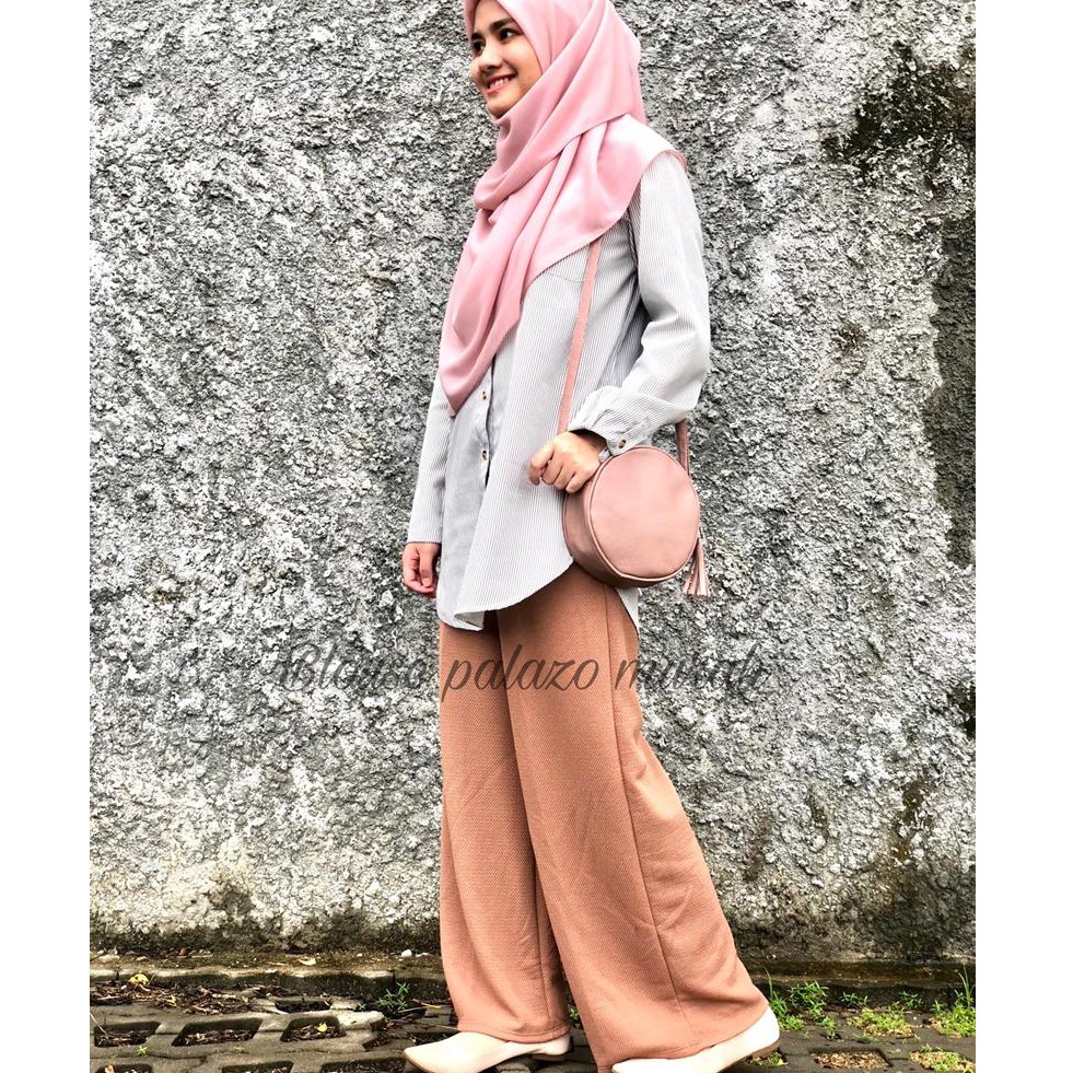 Shop Malaysia Pallazo Straight Cut Readystock Palazo Seluar Pallazo Palazo Murah Cotton Laici Shopee Singapore