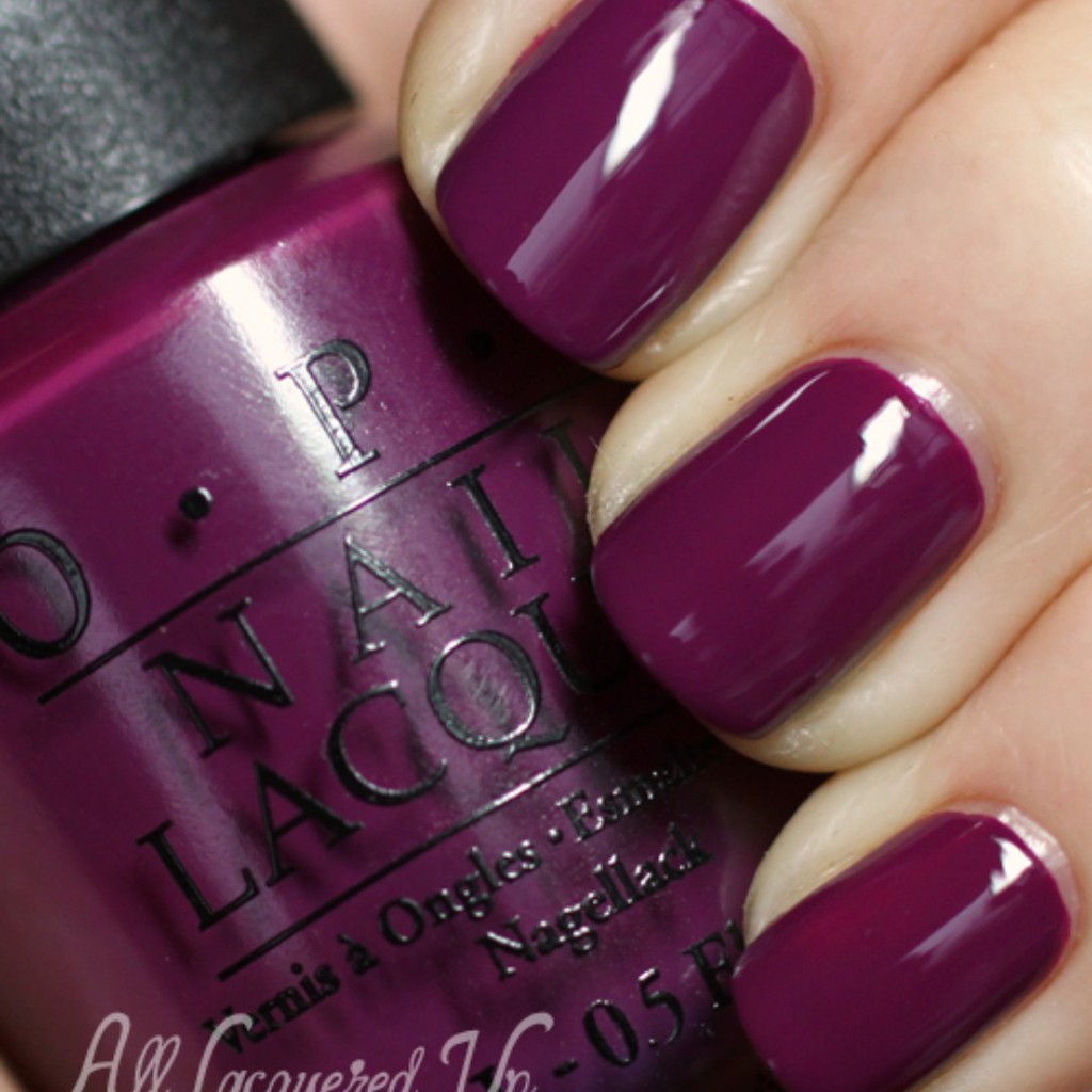 opi purple nail varnish