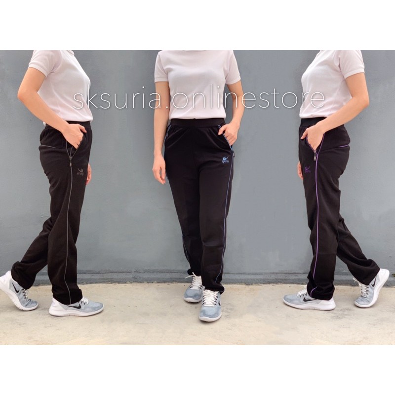 Shop Malaysia Ready Stock Tracksuit Women Logo 2 Thin Track Pants Long Pants Women Seluar Track Perempuan Seluar Sukan Wanita Shopee Singapore