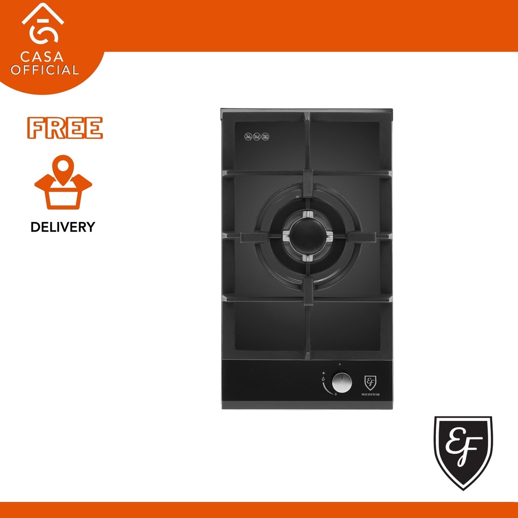 EF 30CM 1 Burner, Black Glass GAS HOB HB AG 3010 TN VGB Shopee