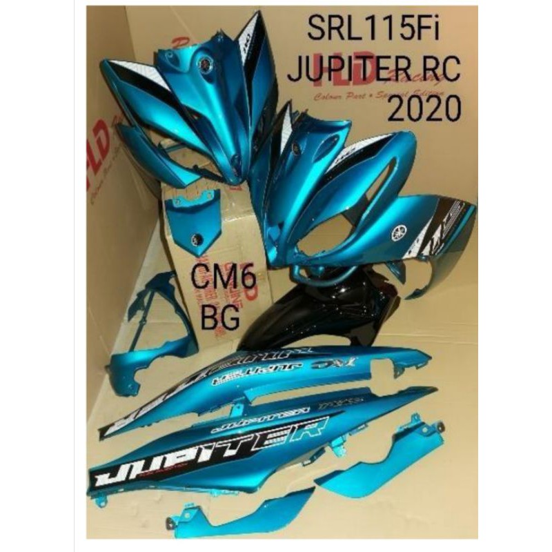 Yamaha Lagenda115 Fi Lagenda115 Cover Set Jupiter Rc2020 Cyan Hld Racing Shopee Singapore