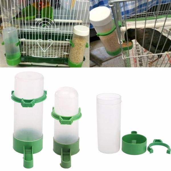 65 150ml Bird Drinker Feeder Waterer With Clip For Aviary Budgie