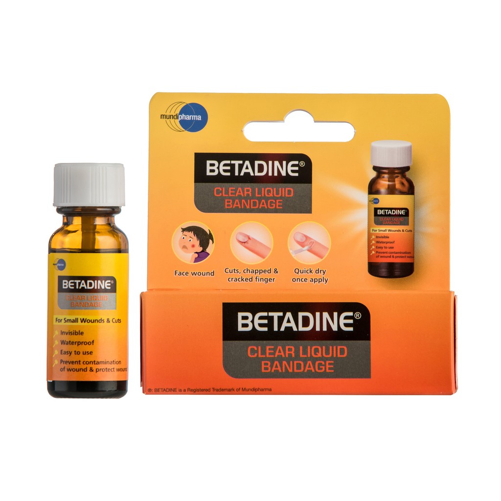 BETADINE Clear Liquid Bandage 8g x 2 bottles Shopee Singapore