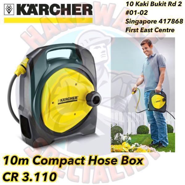 Karcher CR3.110 10m Compact Water Hose Box / Garden Hose Reel Shopee