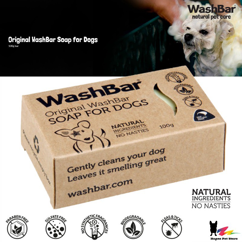 WashBar Natural Pet Care Original Washbar Soap (100g/Bar) Shopee