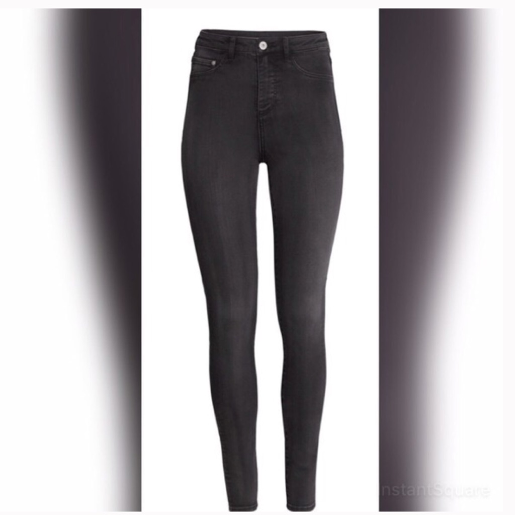 h&m high rise skinny jeans