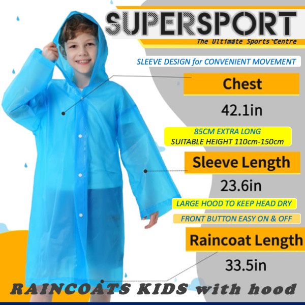 Raining Coat Children Raincoat Waterproof Rain Coat Kids Poncho Hoodie
