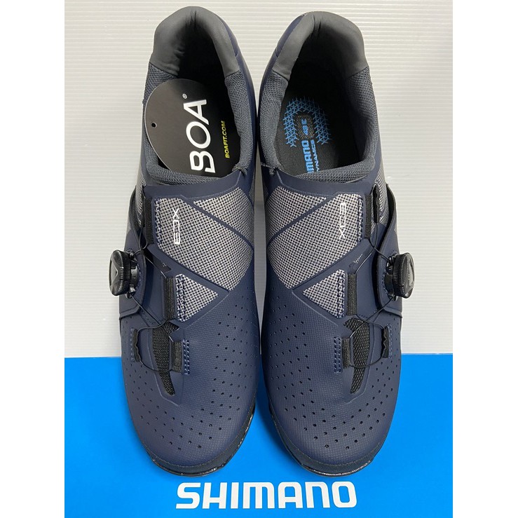 shimano blue cycling shoes
