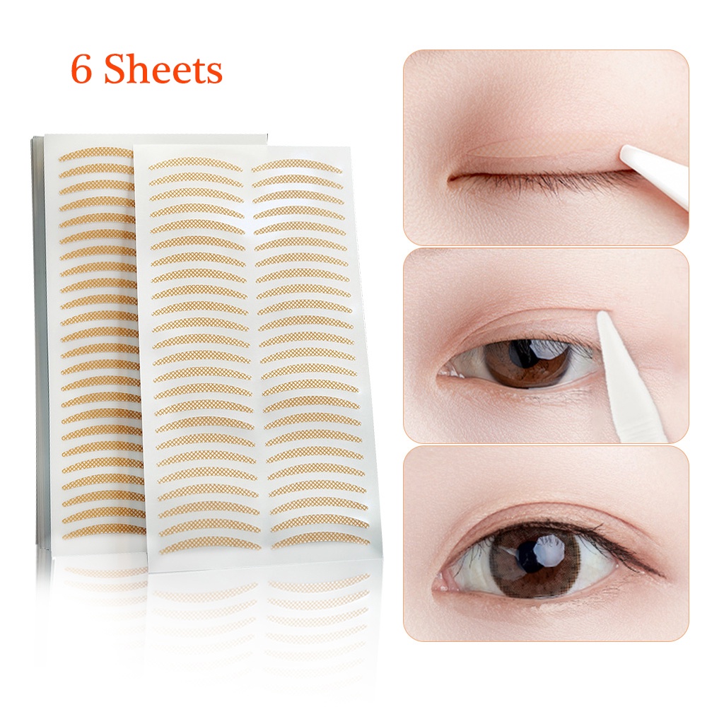 6 Sheets Magic Lace Double Eyelid Sticker / Water-proof Transparent ...