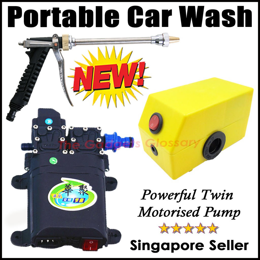 Portable Car Motorcycle Wash Pump High Pressure Washer Water Spray Gun