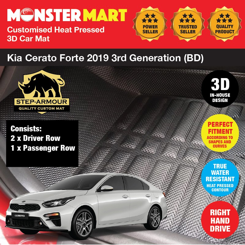 Step Armour Kia Cerato Forte 2019 3rd Generation Bd Custom 3d