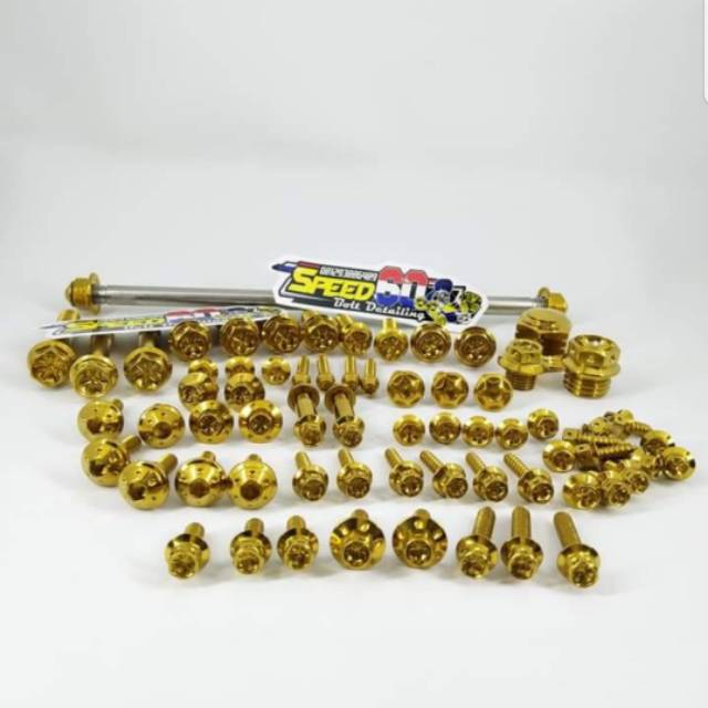 Bolt Full Set Nmax Gold Blue Silver Probolt Thailand Bolt Full Set Nmax Gold Blue Silver Probolt Thailand