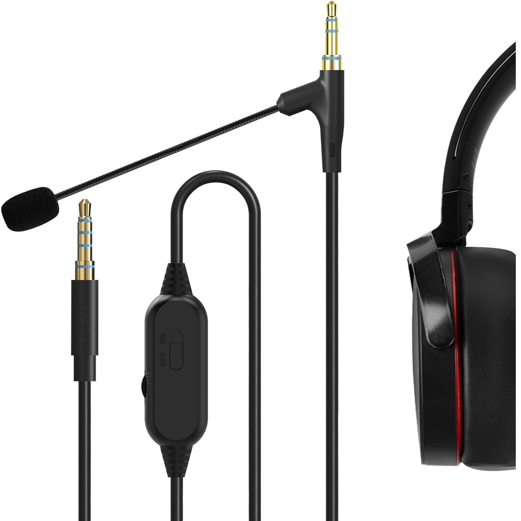 Geekria M with Boom Mic Headphone Cable for Sony WH1000XM4 WH1000XM3