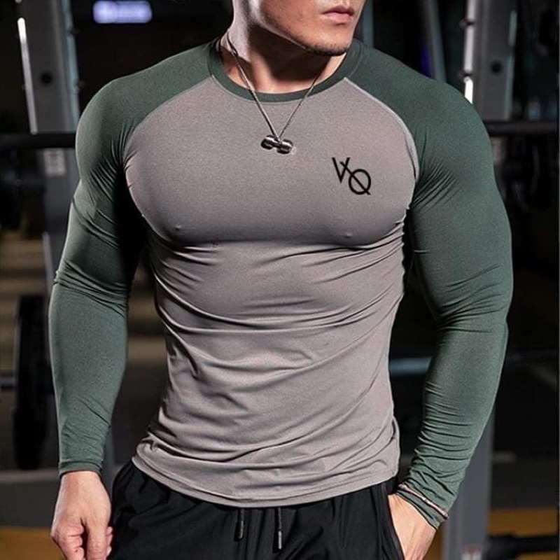 Image of Men's sports shirt with body hugging form #1