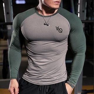 Image of thu nhỏ Men's sports shirt with body hugging form #1