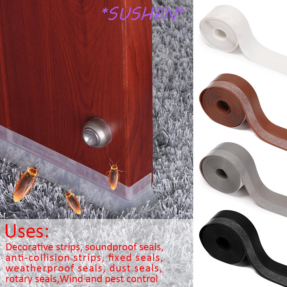 Sealing Strip Door bottom Silicone Rubber Translucent Seal Tape Multi functional