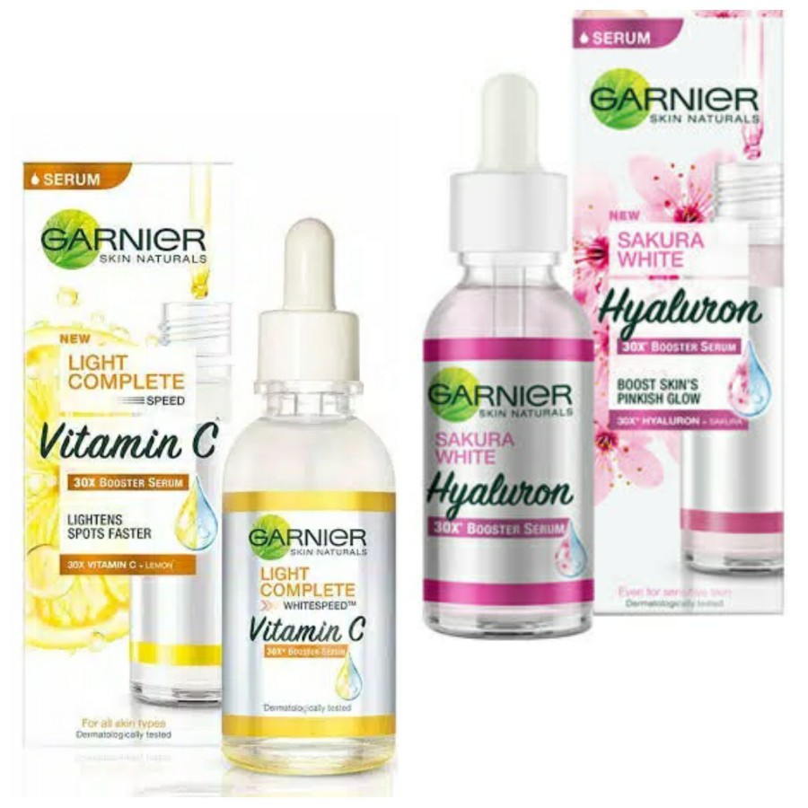 Garnier Light Complete Vitamin C 30x Booster Serum 30ml Garnier Sakura White Hyaluron 30x Booster Shopee Singapore