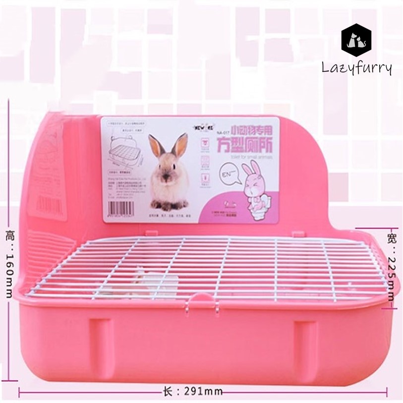 Rabbit Litter Box Chinchilla Litter Pan Small Animal Waste Tray Poop
