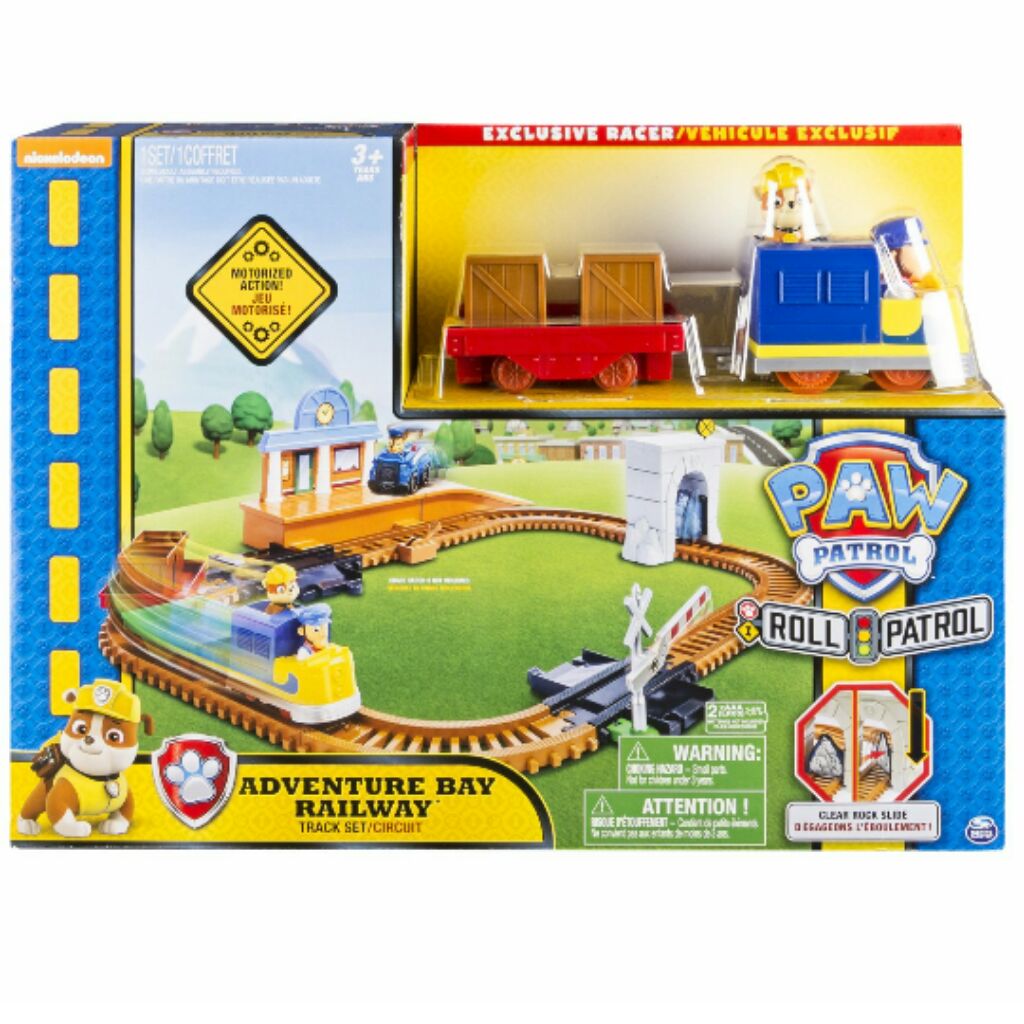 paw patrol railway track set