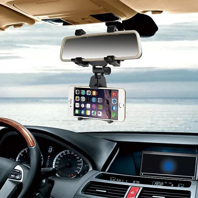 mobile holder for car mirror