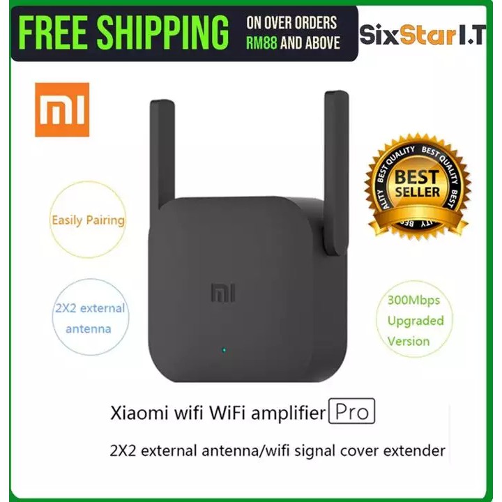 Original Xiaomi 300m 2 4g Wifi Amplifier Pro With 2 Antenna Wifi