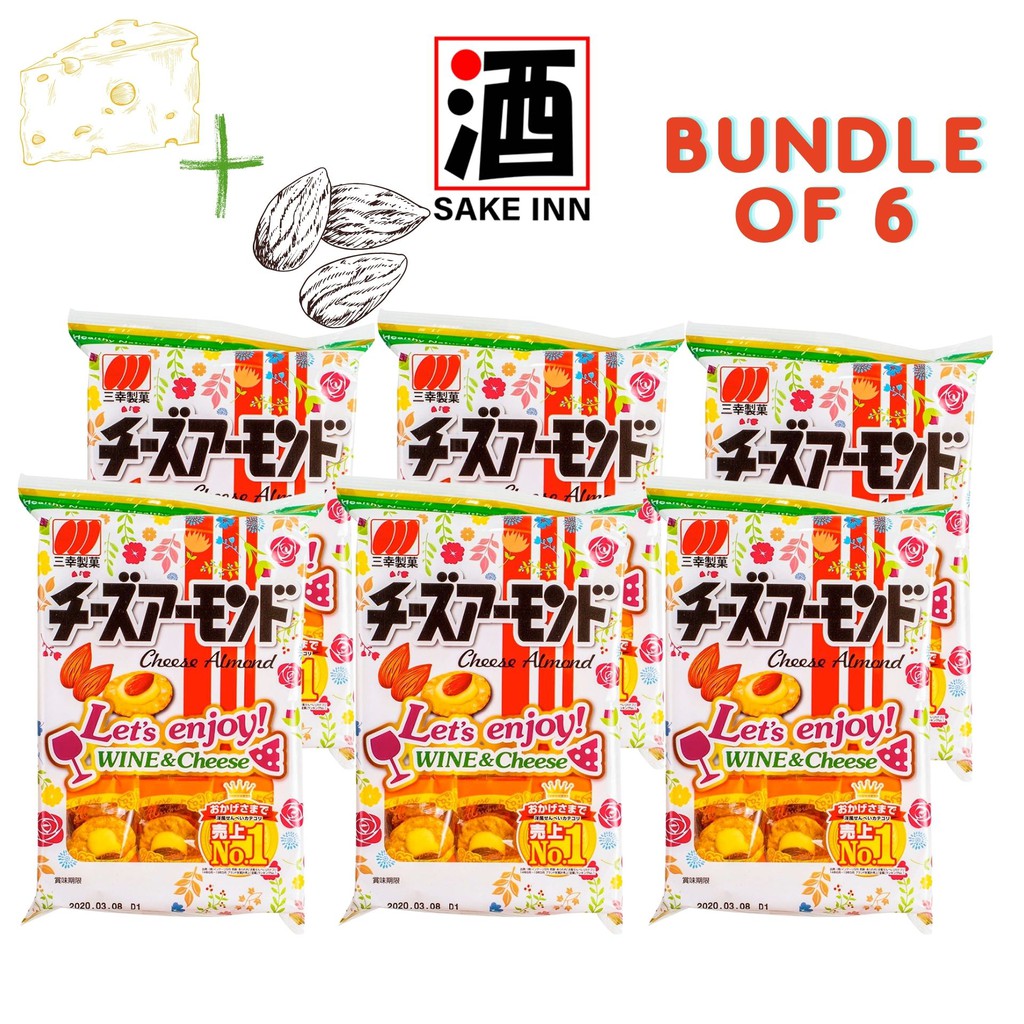 Sanko Cheese Almond Cracker (6packs) (Expiry 22.07.2021) Shopee