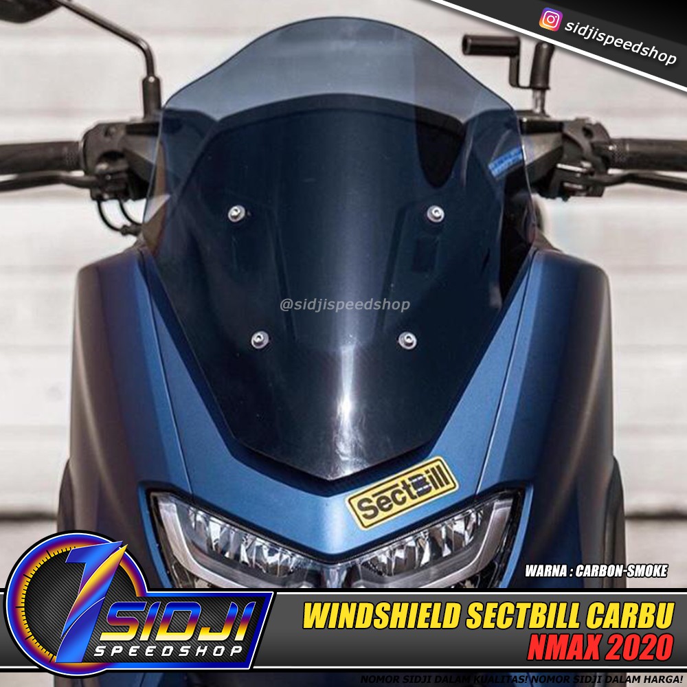 Yamaha Nmax 2020 Windshield Visor All New Nmax Flay Screen Windshield Sectbill Carbu Latest Singapore