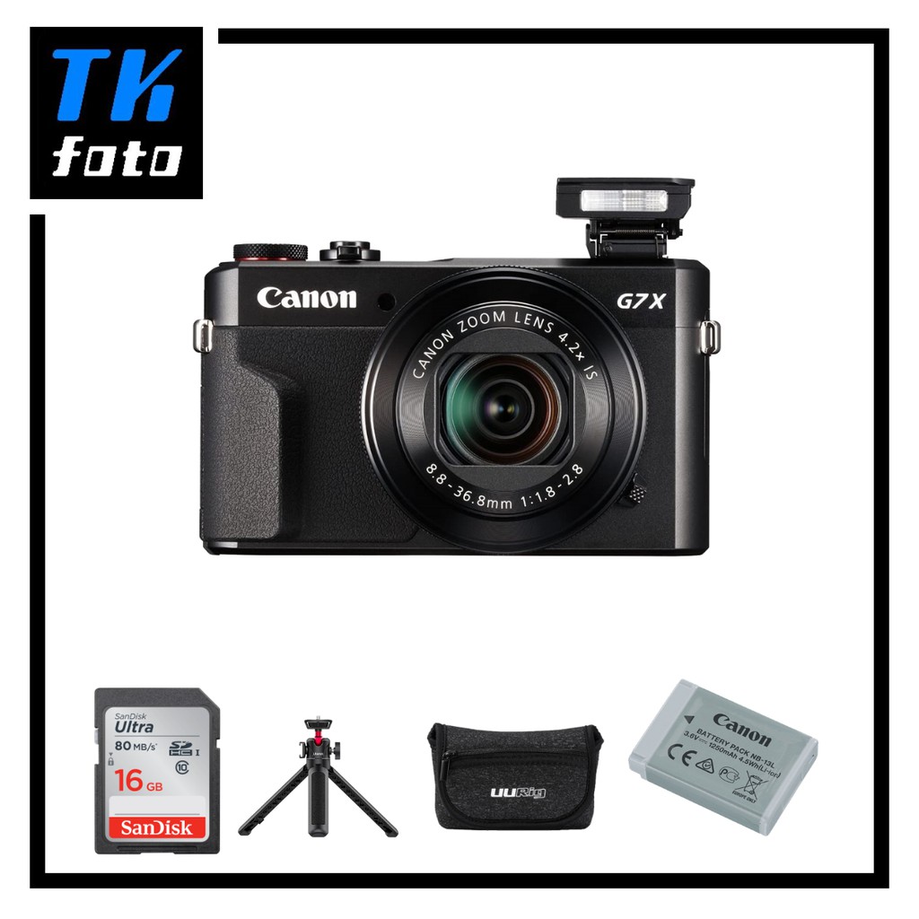 Canon G7X Mark II (Free 16GB SD Card, Ulanzi MT16 Vlog