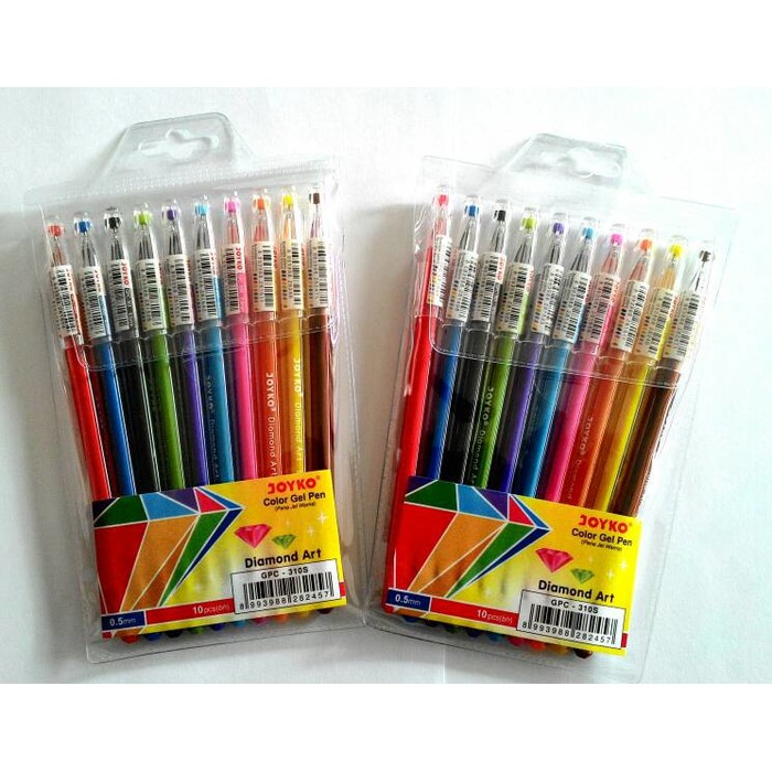 Joyko Diamond Art Gel Pens Set GPC 310S 10 Color 0 5 mm 