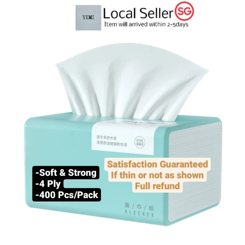 [20 OFF] [SG STOCK] Tissue 4 ply facial tissue soft strong tissue