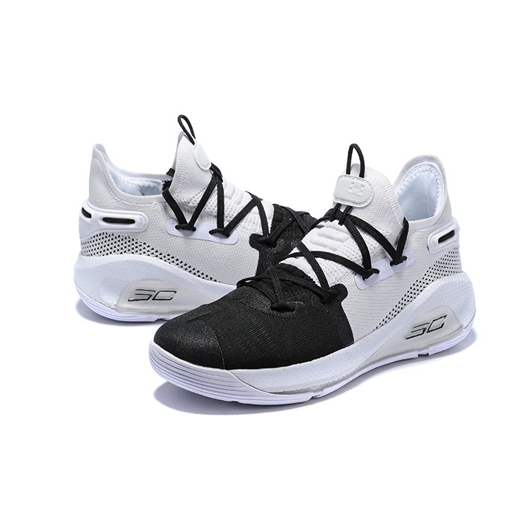 under armour curry 6 black white