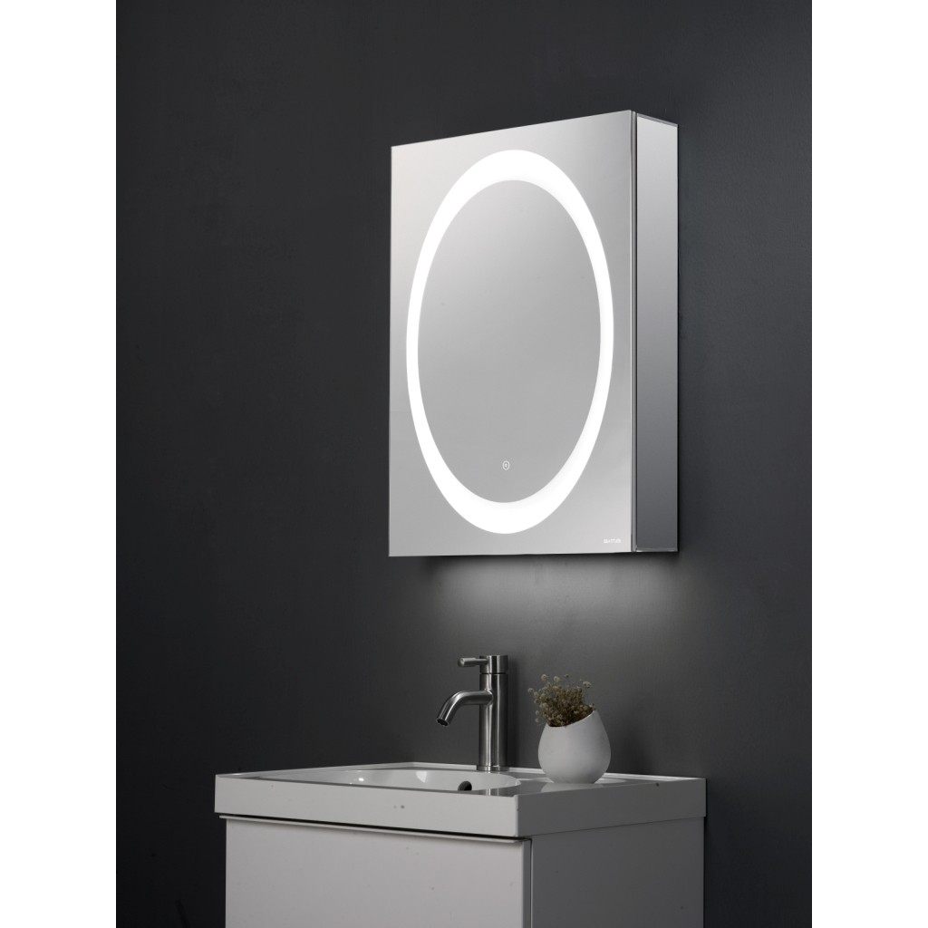 Beatitude Led Bathroom Vanity Mirror, Bathroom Mirror With Built In Magnifier