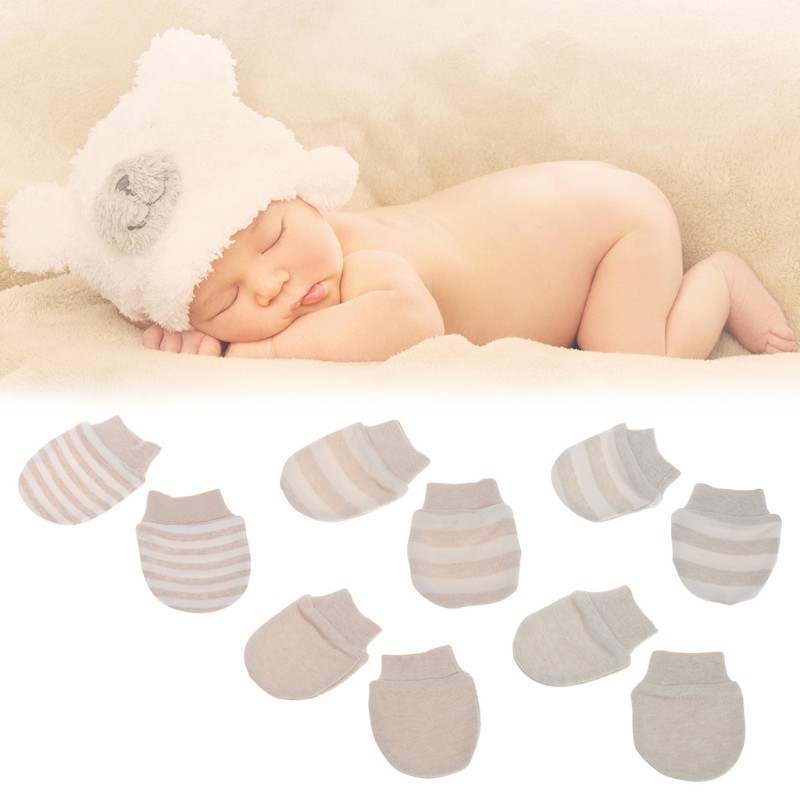 Newborn Boy Girl Infant Cotton Handguard Anti Scratch Mittens Gloves Super