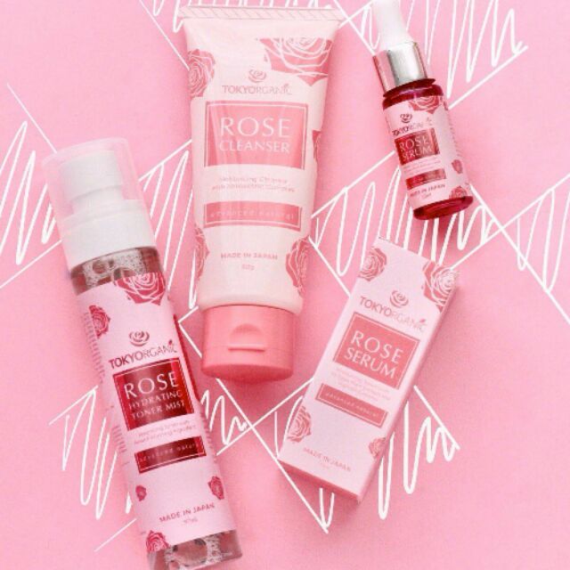 rose skincare set
