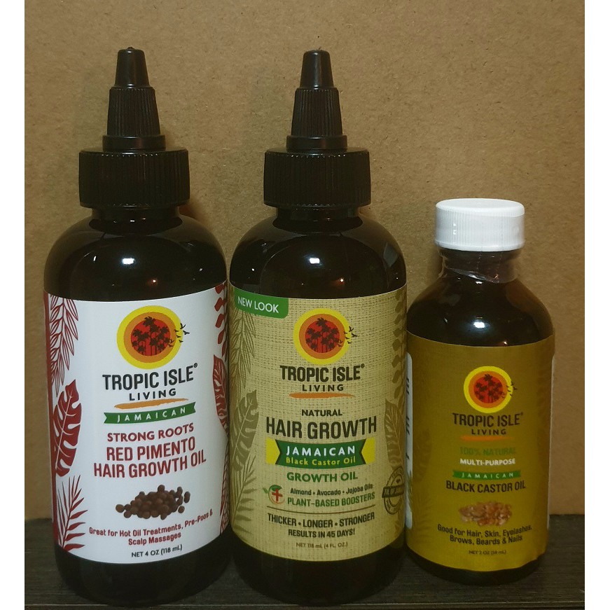 Tropic Isle Living Jamaican Black Castor Oil Hair Growth Oil 118ml Red Pimento 118ml Jbco 59ml Set Of 3 In Stock Shopee Singapore