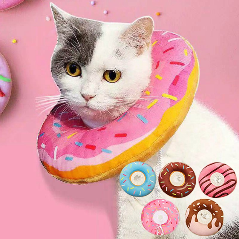 cat cone Pet kit e collar donut dog elizabeth circle for kitten neck ...