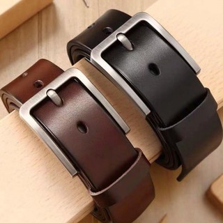 Image of Men's Leather Belt Retro Casual Belt Classic Pin Buckle Belt Good For Jeans