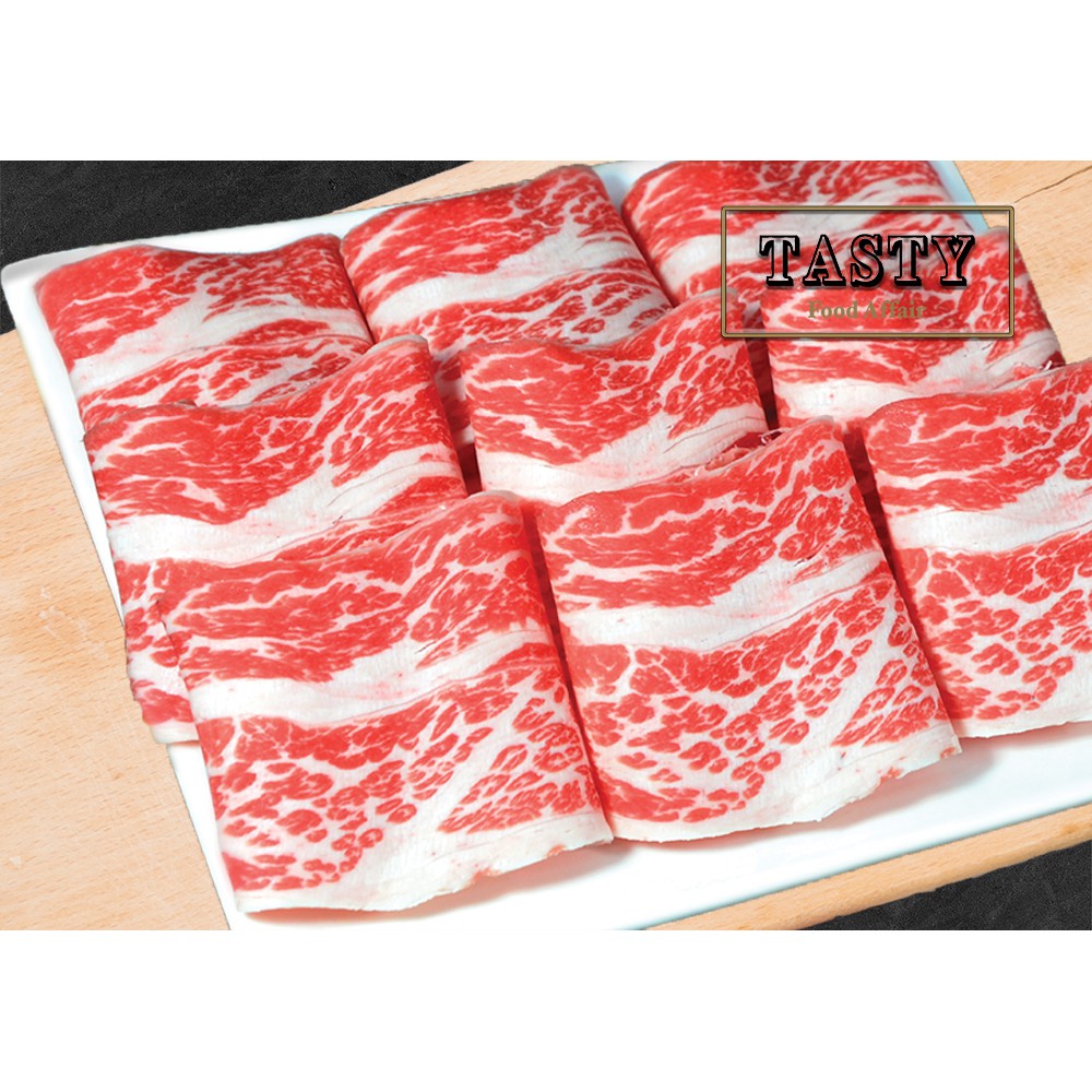 [Tasty Food Affair] US Beef Short Plate Shabu Shabu (500g) | Shopee ...