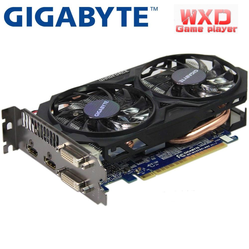 Gigabyte Gtx 750 Ti 2gb Graphics Card 128bit Gddr5 Video Cards For Nvidia Geforce Gtx 750ti 2 Gb Hdmi Dvi Used Vga Cards Shopee Singapore