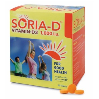 Live Well Soria D Vitamin D3 1000 Iu 60 S Shopee Singapore