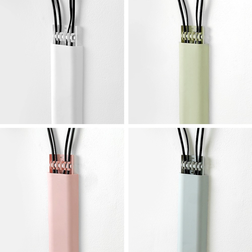 Wall Cable Tidy Cover Wire Clip Hide Selfadhesive Trunking Organizer