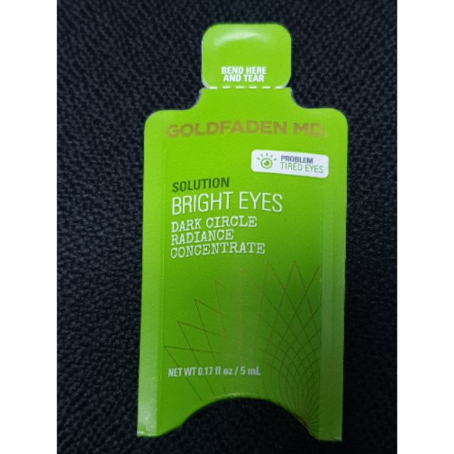 goldfaden md bright eyes dark circle radiance complex