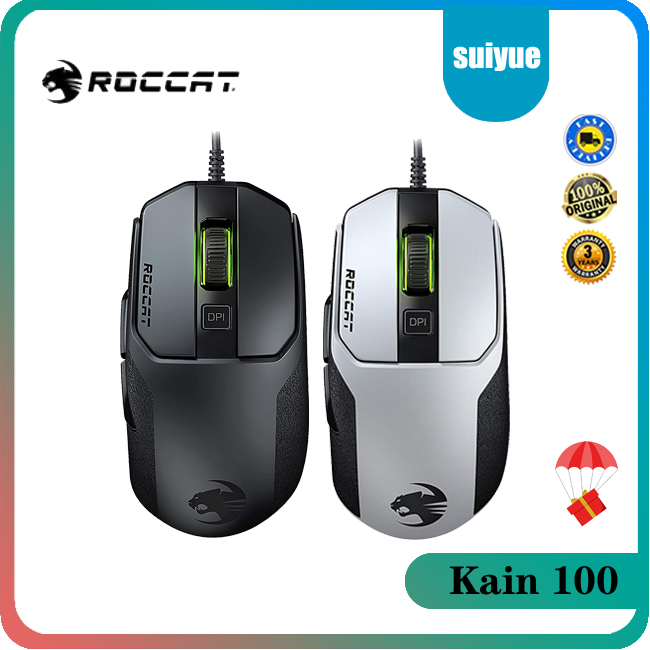 Roccat Kain 100 Aimo Rgb Gaming Mouse 8500 Dpi Shopee Singapore
