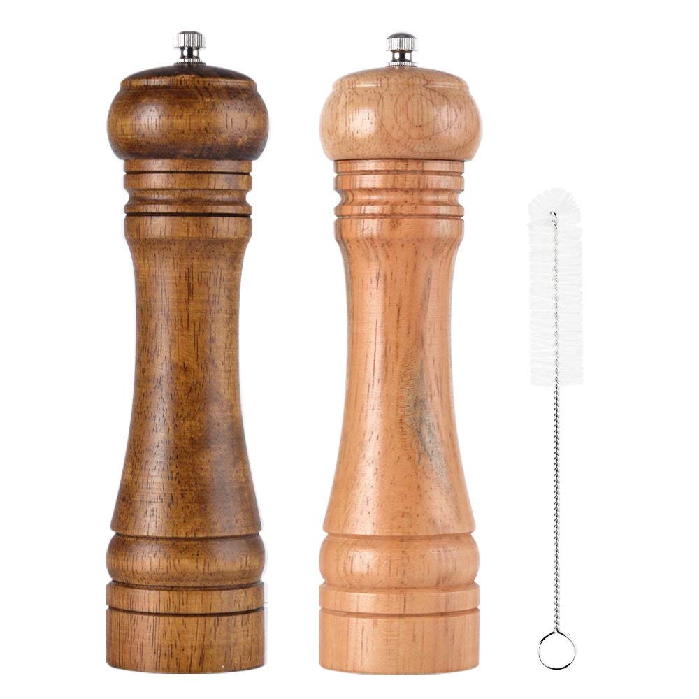 wooden salt and pepper mills